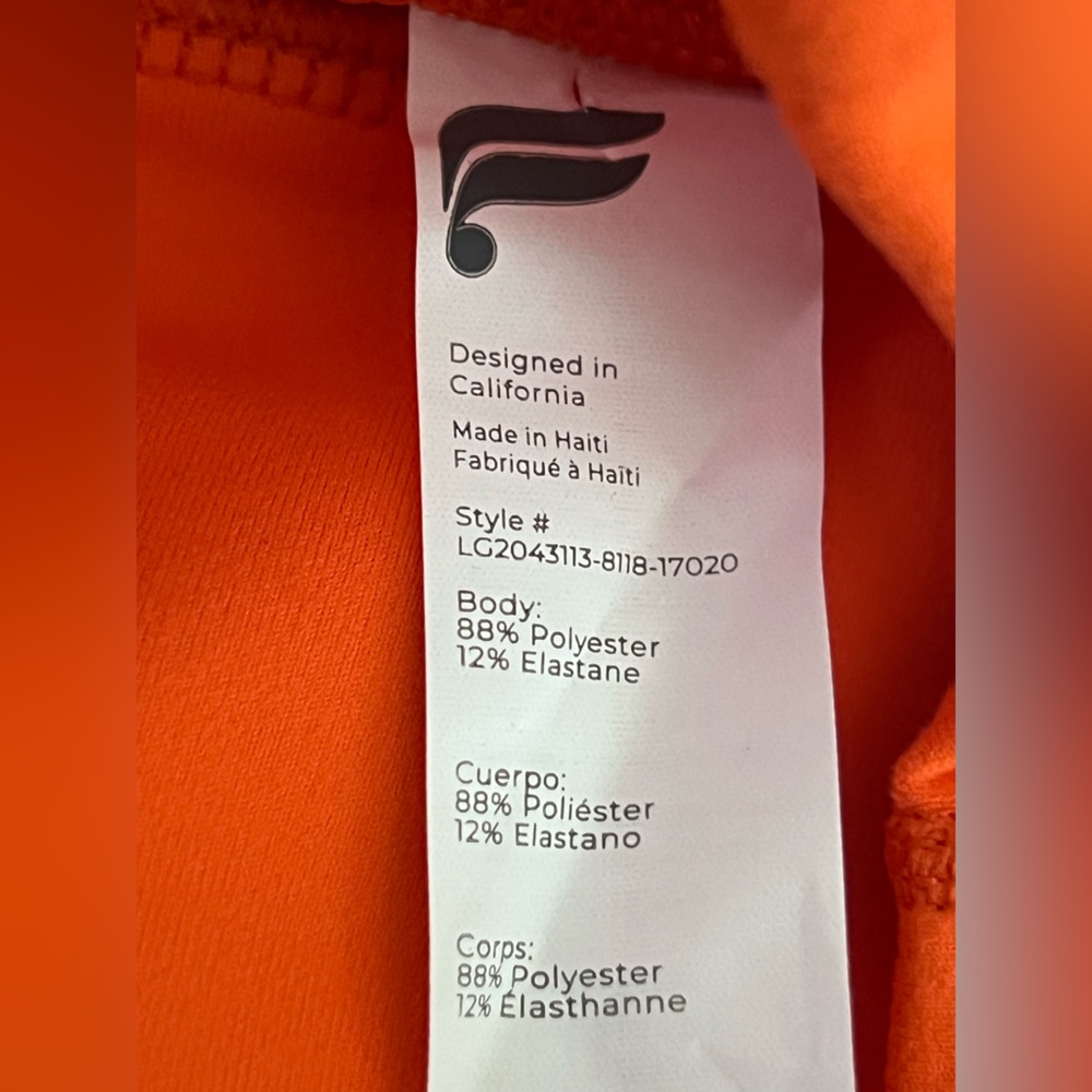 Fabletics PowerHold Neon Coral Leggings XS 7/8 - Picture 7 of 9